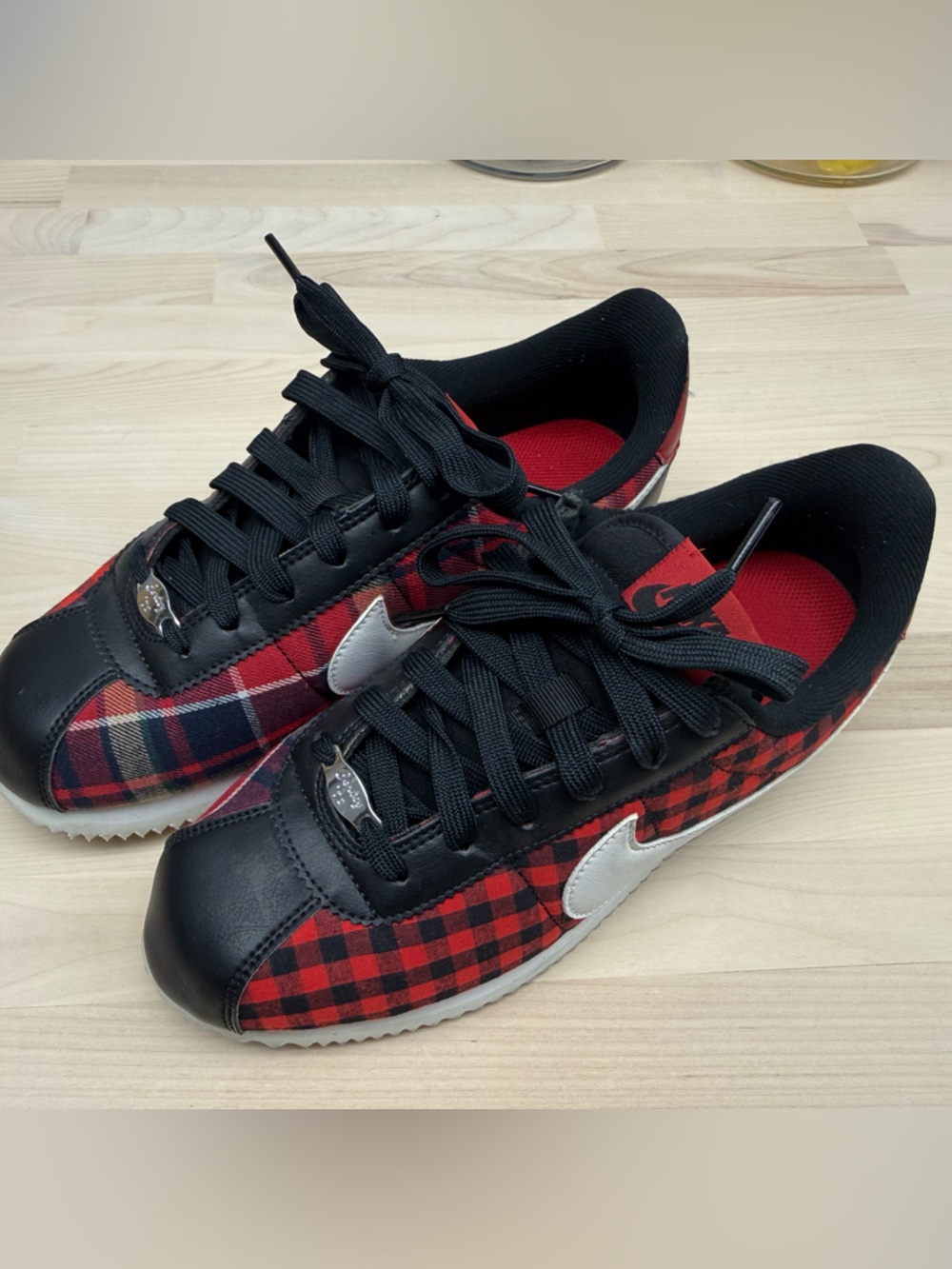 Nike Cortez Basic Txt SE GS ‘Plaid’ Size Youth 6.5